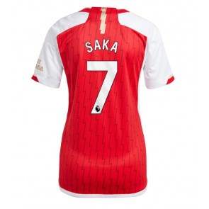 Arsenal Bukayo Saka #7 Koszulka Podstawowych Kobiety 2023-24 Krótki Rękaw